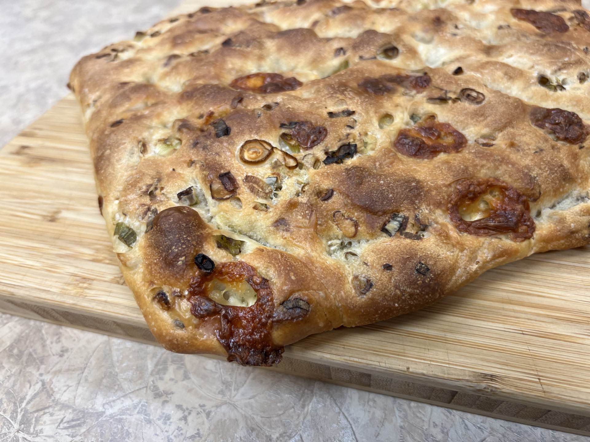 Green Onion & Cheese Curd Focaccia