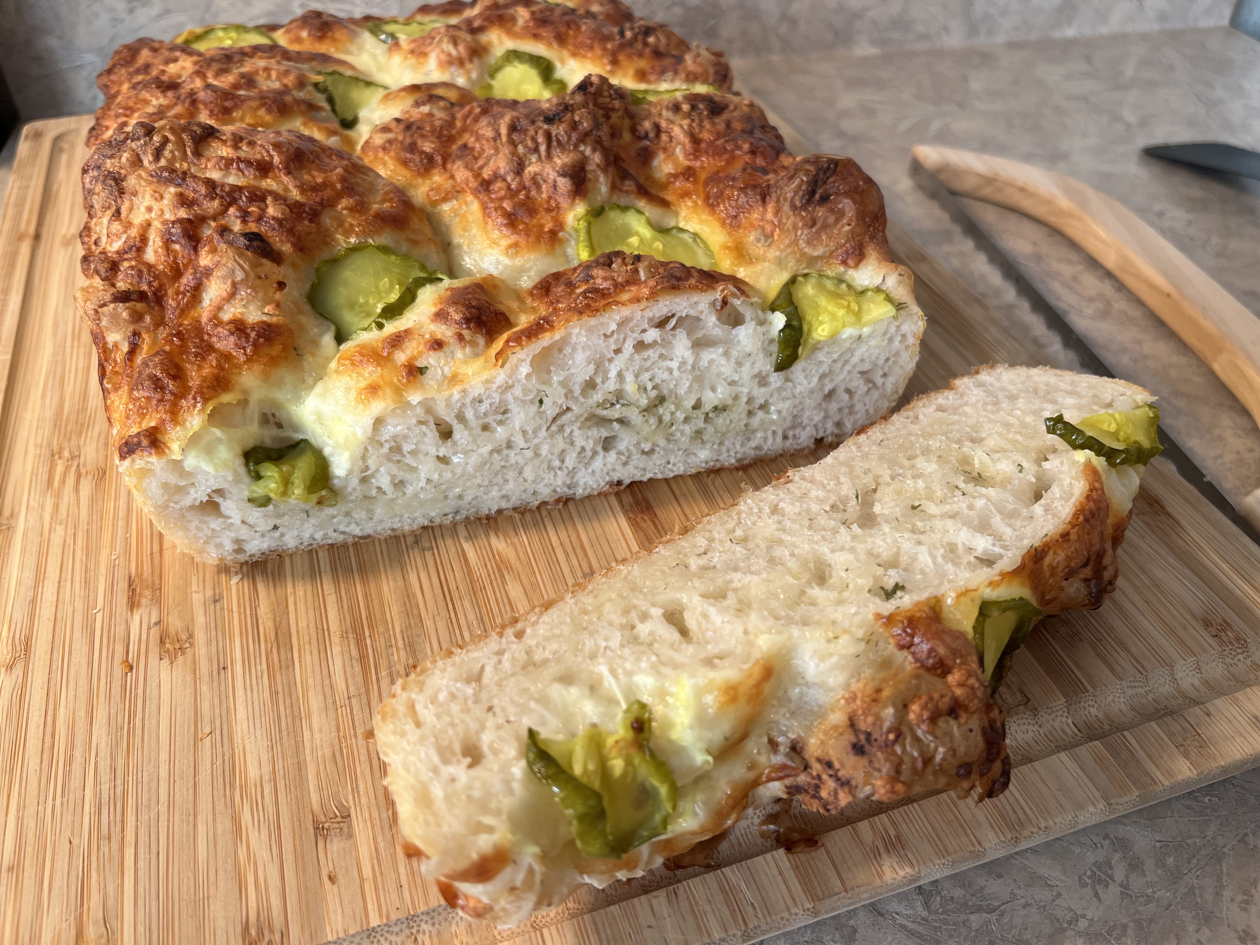 Pickle Pizza Focaccia