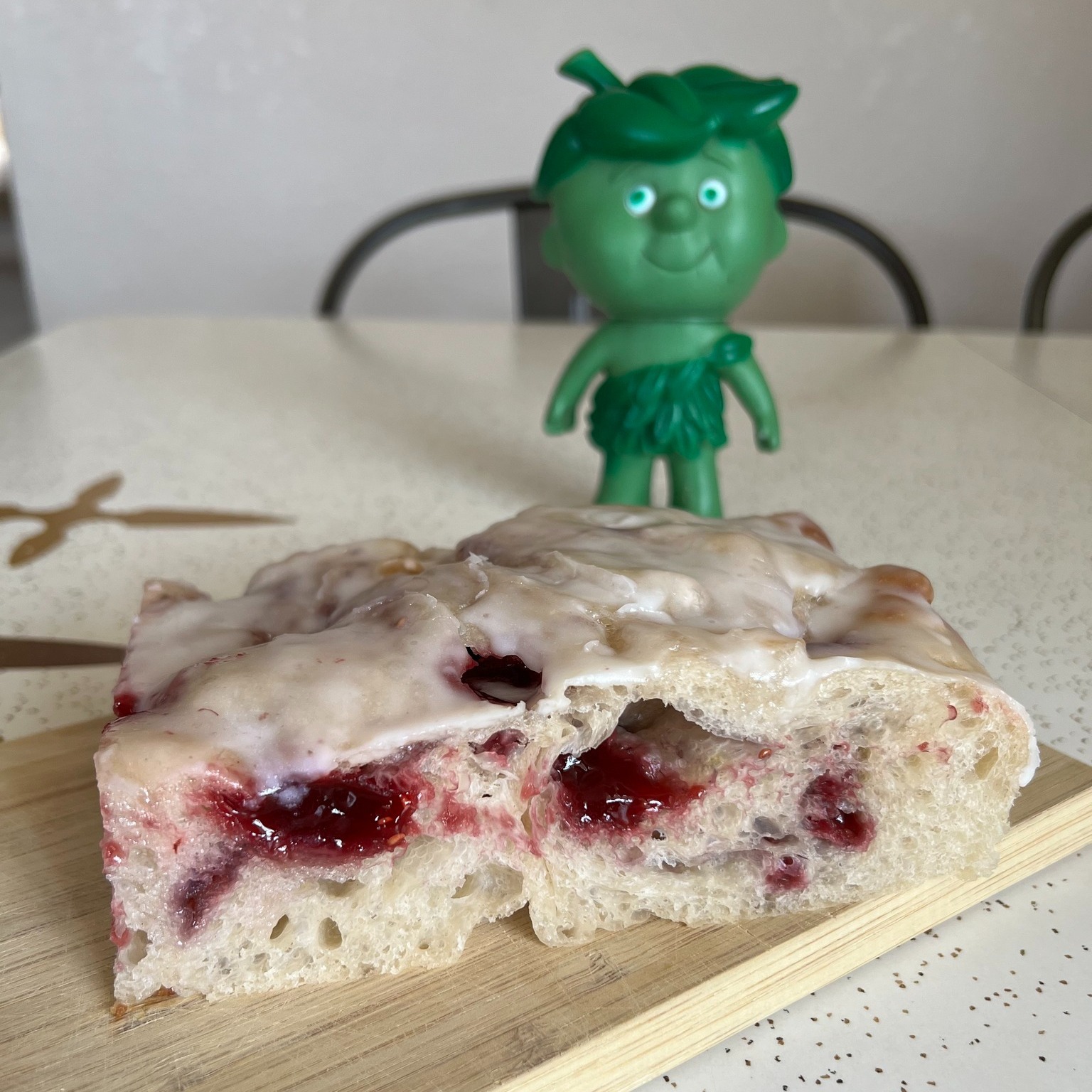 Raspberry Jelly Donut Sourdough Focaccia