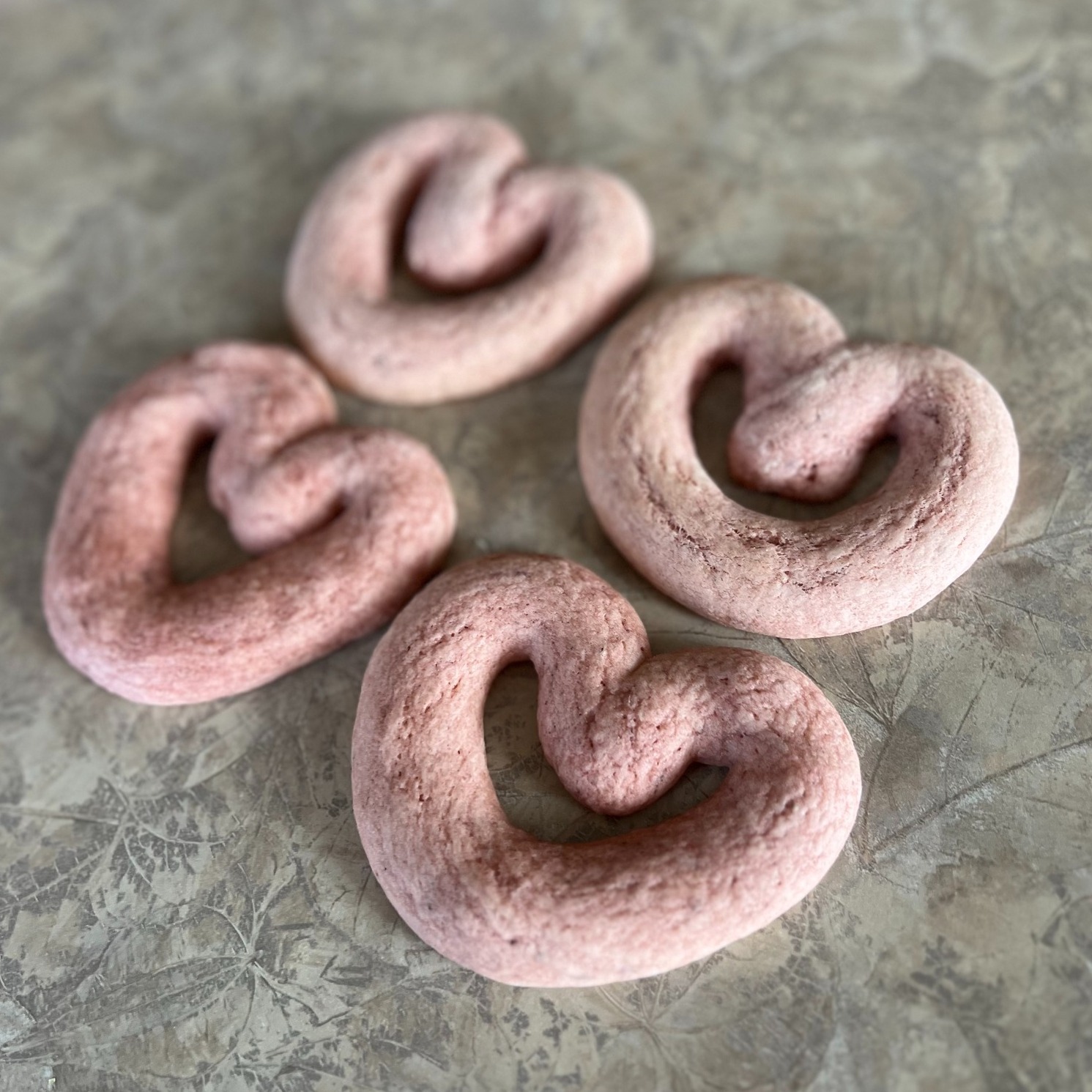 Strawberry Heart-Shaped Kringla